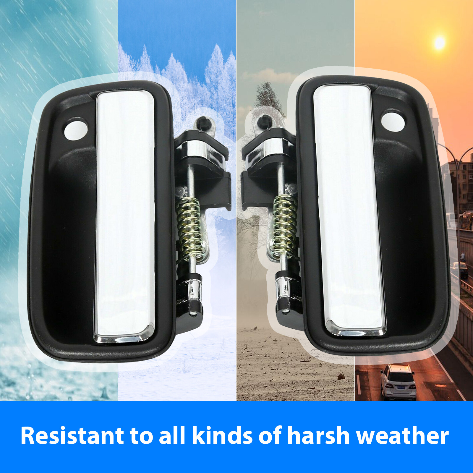 Pair For Toyota Tacoma 95-04 Front Outside Door Handle 69220 69210 35020 Outer