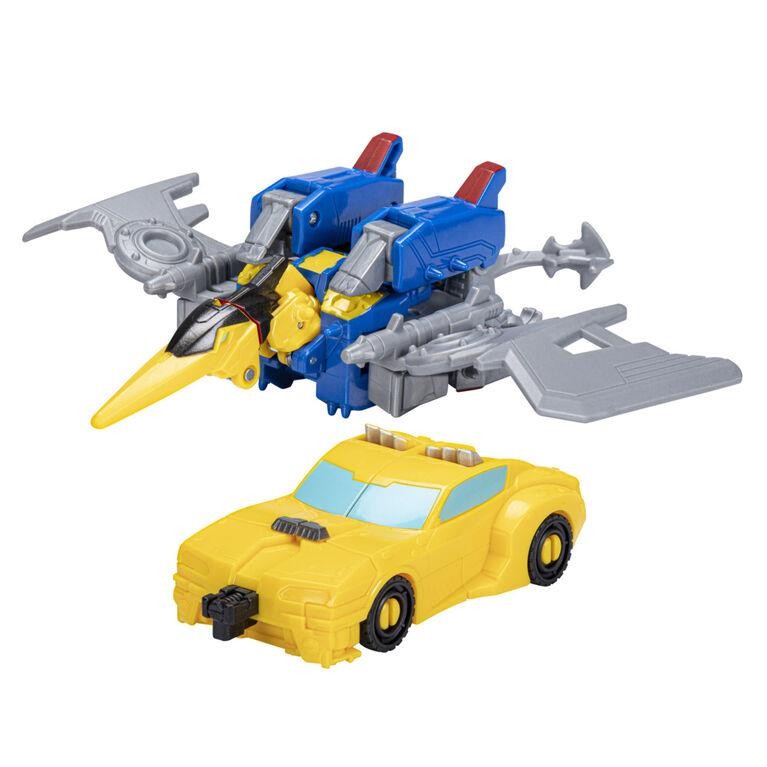 Transformers Buzzworthy Bumblebee & Dinobot Swoop Combiner Bumbleswoop Figure