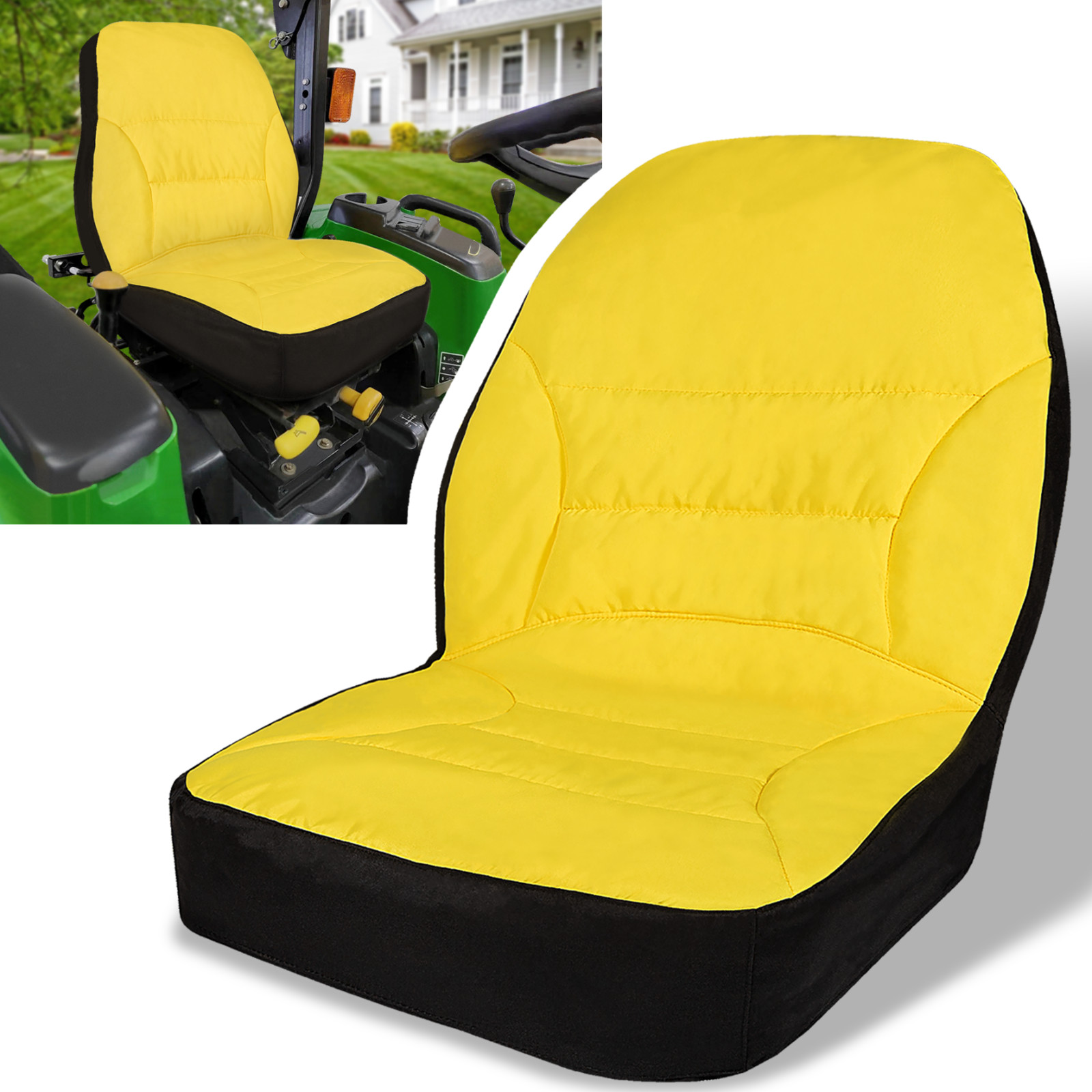 LP95233 Large 18" Compact Utility Tractor Seat Cover Compatible with John Deere