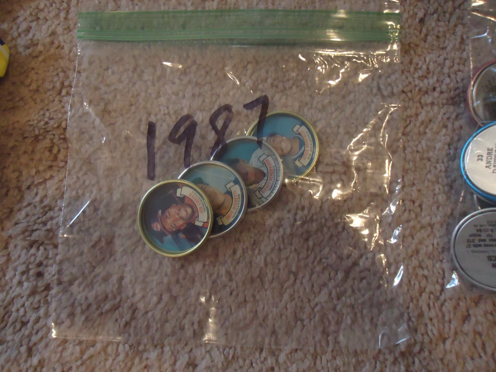 1989 Topps Baseball 60 Coin Set w/ Display + (4) 1987 + (70) 1988 + (71) 1989