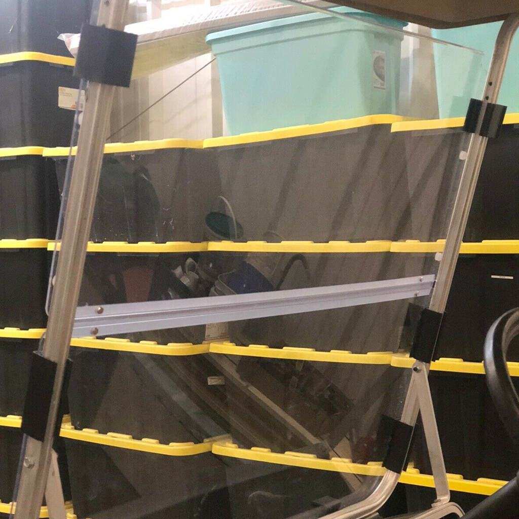 Clear Folding Golf Cart Windshield Clear Acrylic For Club Car DS 1982-2000.5