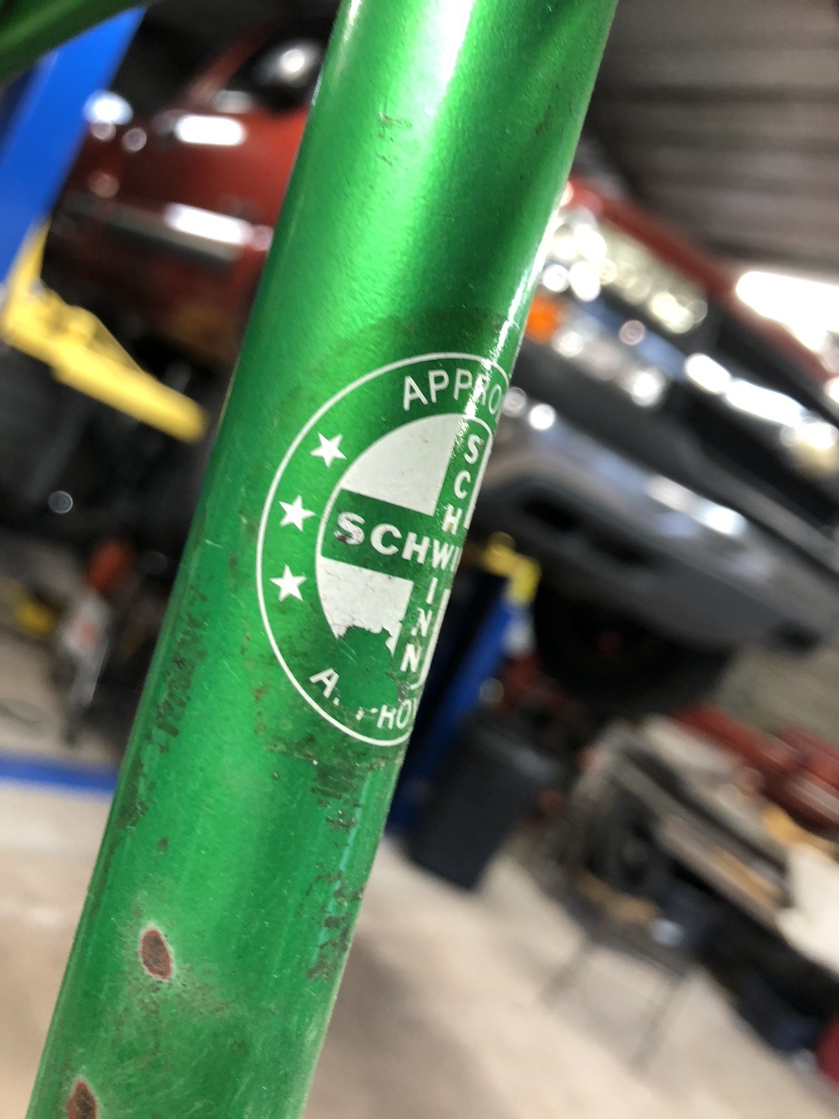 1979 Schwinn 20 inch Coaster frame stingray cantilever Lime Green