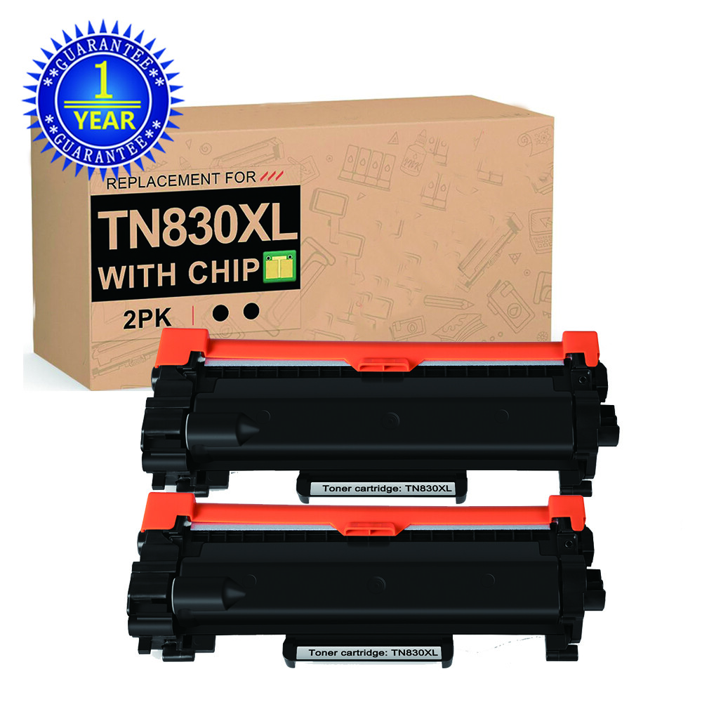 2PK TN830XL Toner Cartridges for For Brother HL-L2405W MFC-L2760DW MFC-L2820DW