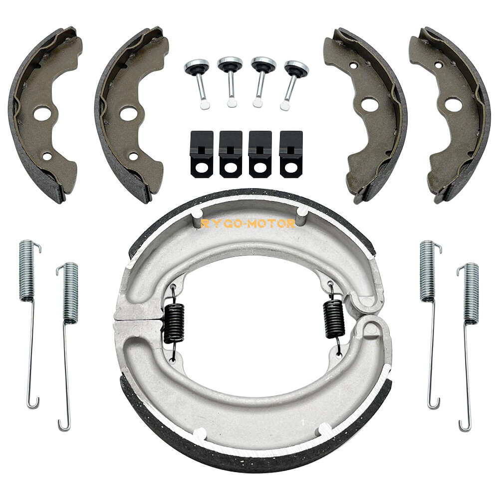 Front Rear Brake Shoes w/Pins Kit for Honda Fourtrax 300 4x4 TRX300FW 1988-2000