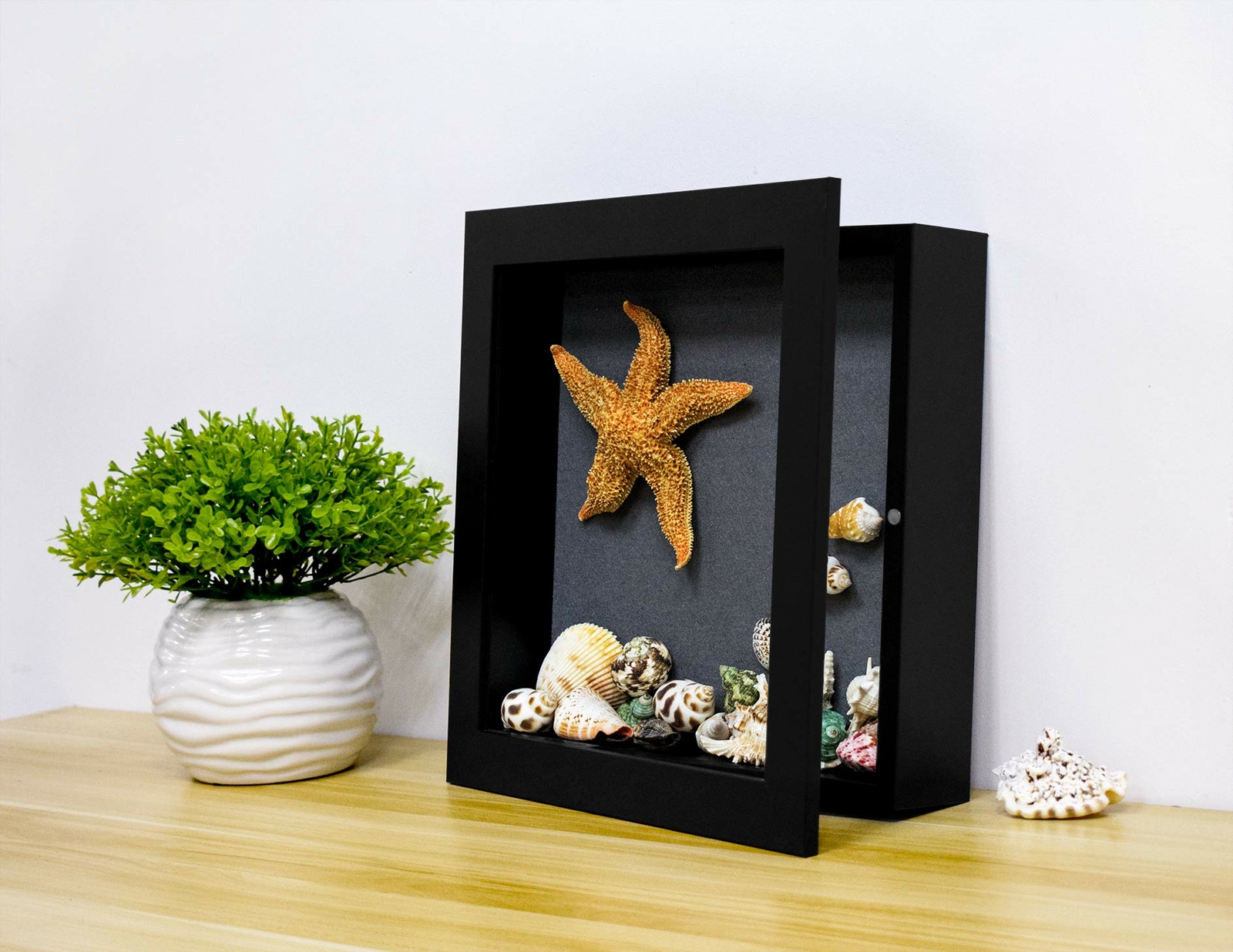 11x11 Shadow Box Frame Display Case 2 inch Depth Fits Artwork Photos Gifts Black