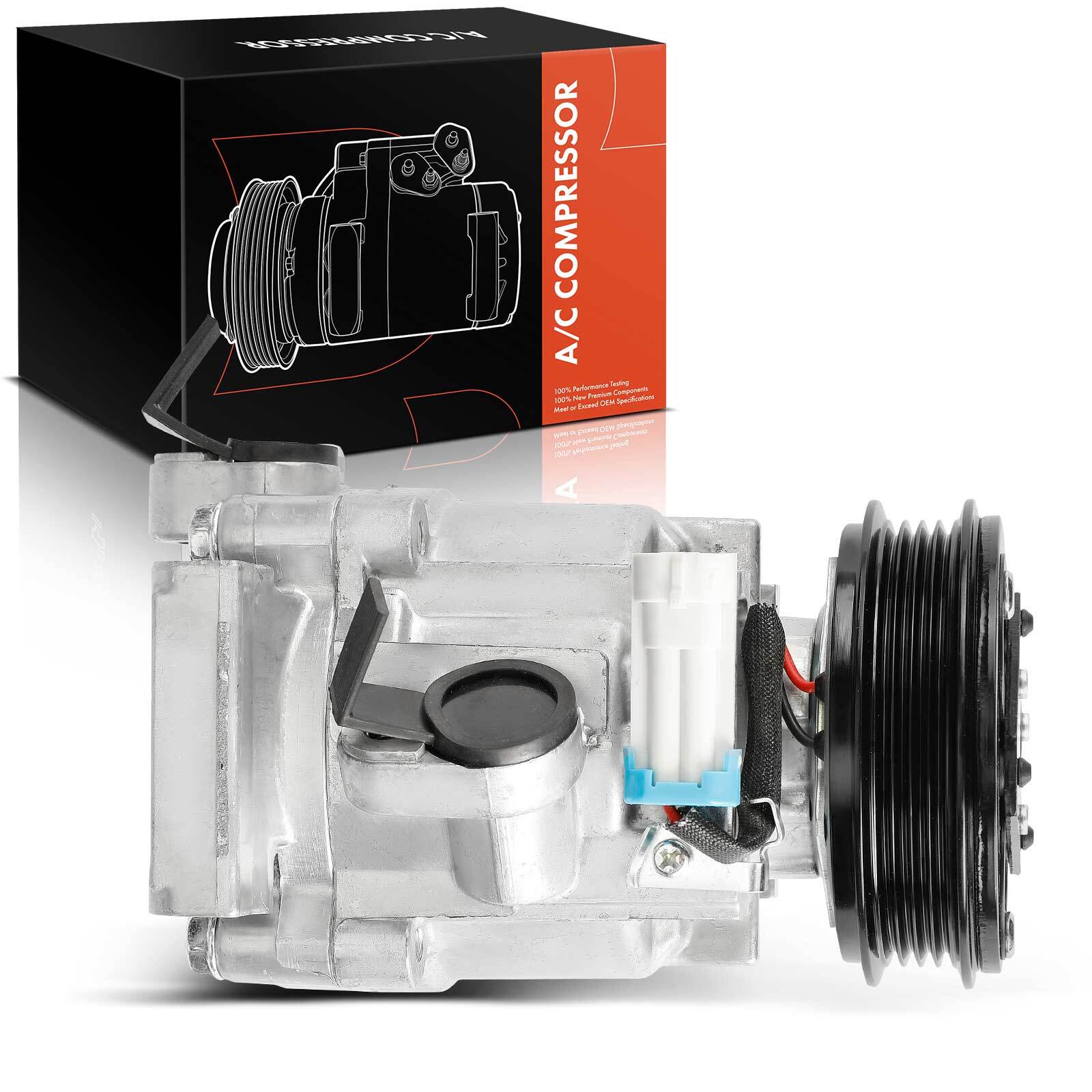 AC Compressor w/ Clutch for Chevrolet Spark 2013-2014 4-Pulley Groove CO29144AN