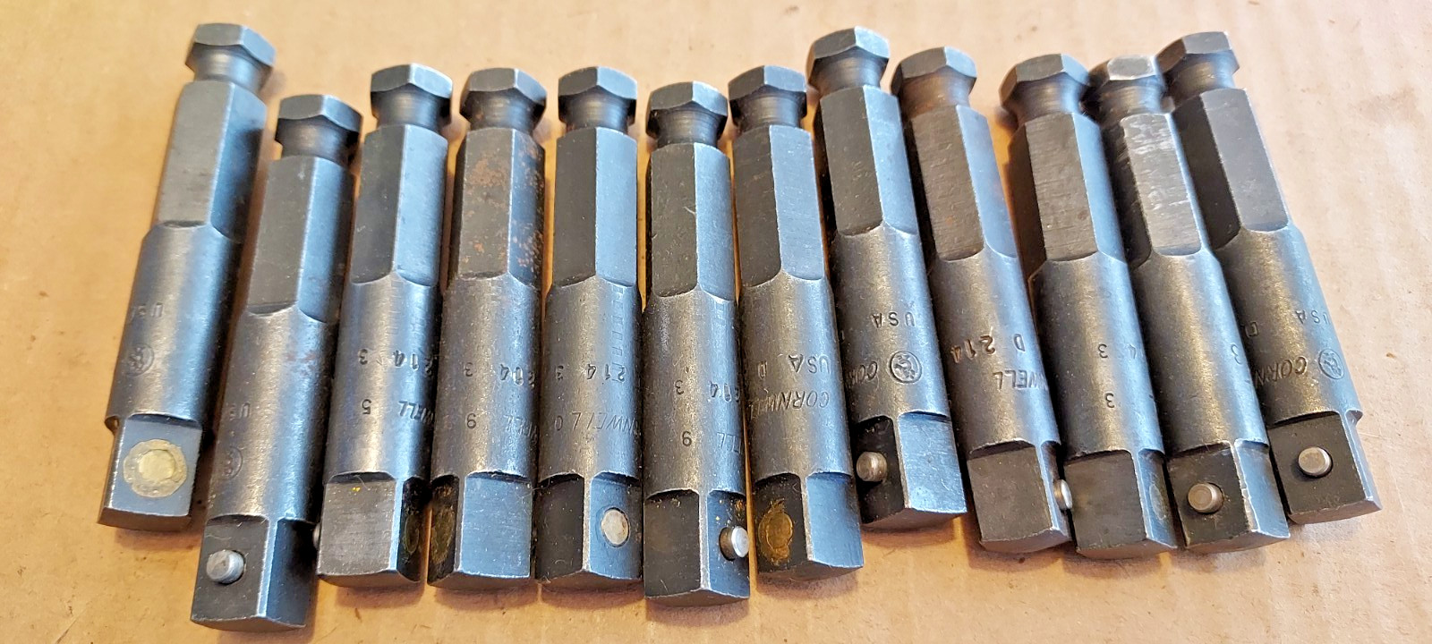 Cornwell USA D-214-3 (3") 7/16" Hex-Drive Impact to 3/8" pinned socket adapter.