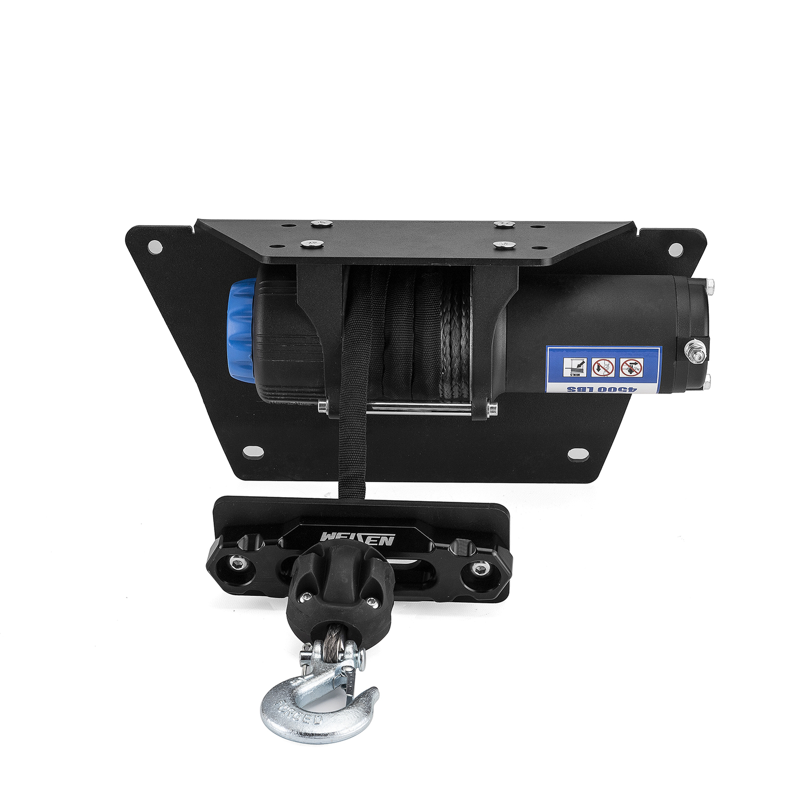 4500lbs Electric Winch Mount Kit For 2017-2024 Polaris Ranger XP 1000 Crew