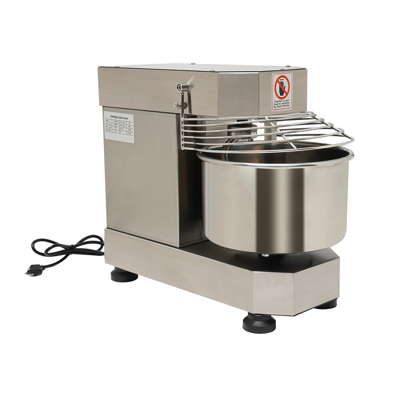 12Qt 2-Speed Commercial Food Mixer Electric Dough Mixer Pizza Bakery Mixer 750W