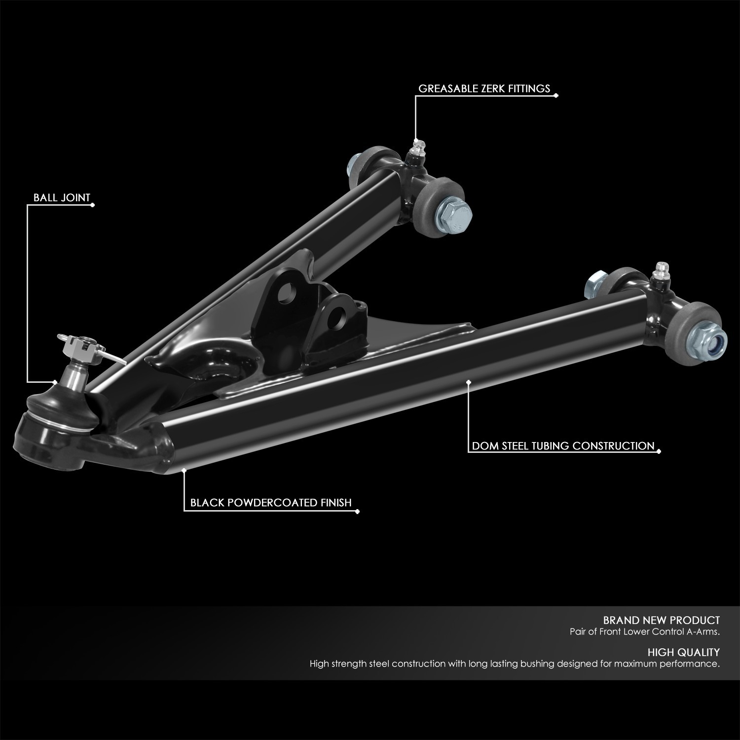 For 1991-2006 Yamaha Banshee 350 YFZ350 Front Upper Lower Control A-Arm Set