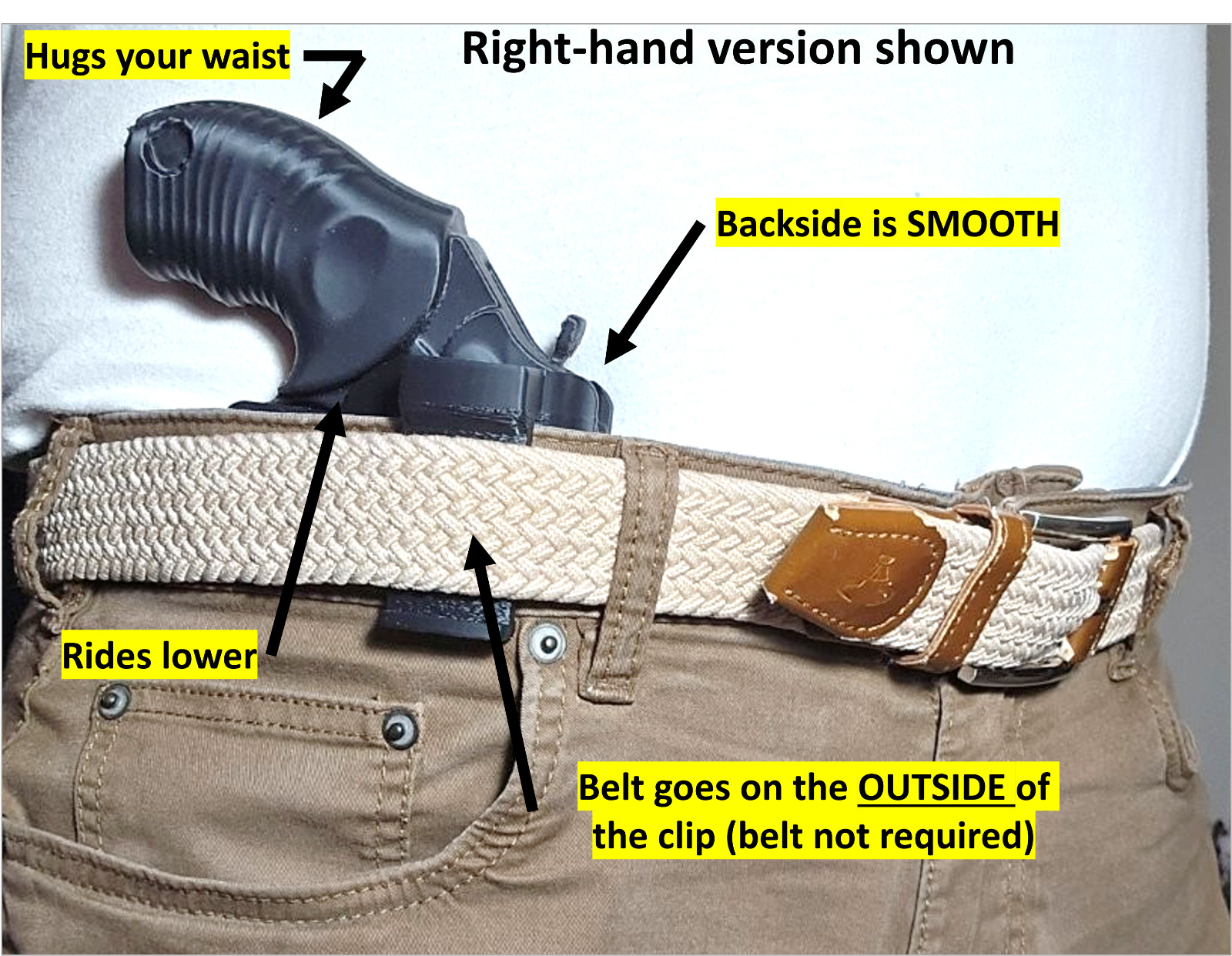 Holster for TAURUS Poly Protector 605 357 Revolver In Waistband IWB