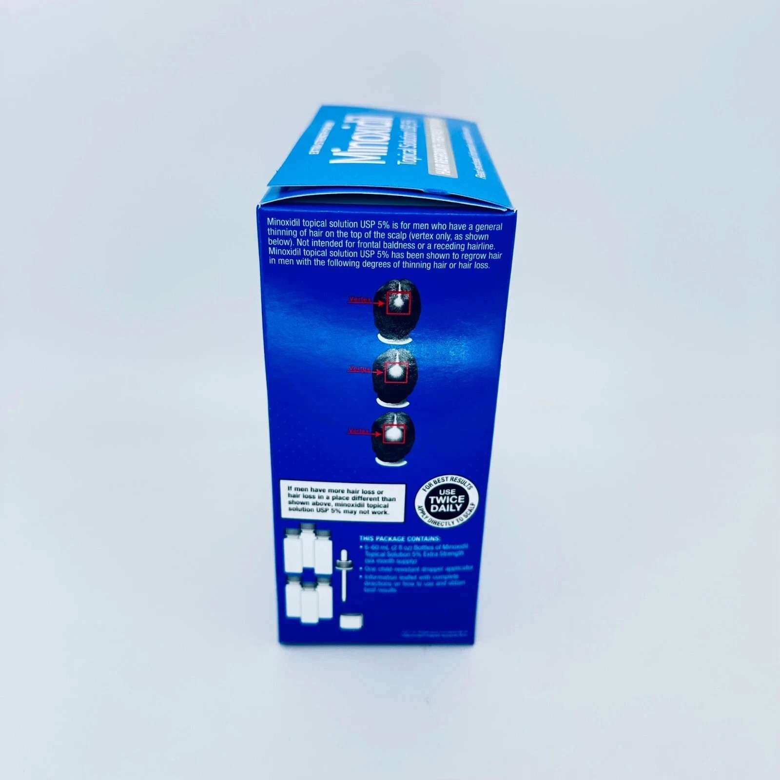 Kirkland Minoxidil 5% Hair Regrowth Solution Extra Strength Men 6 Month Supply