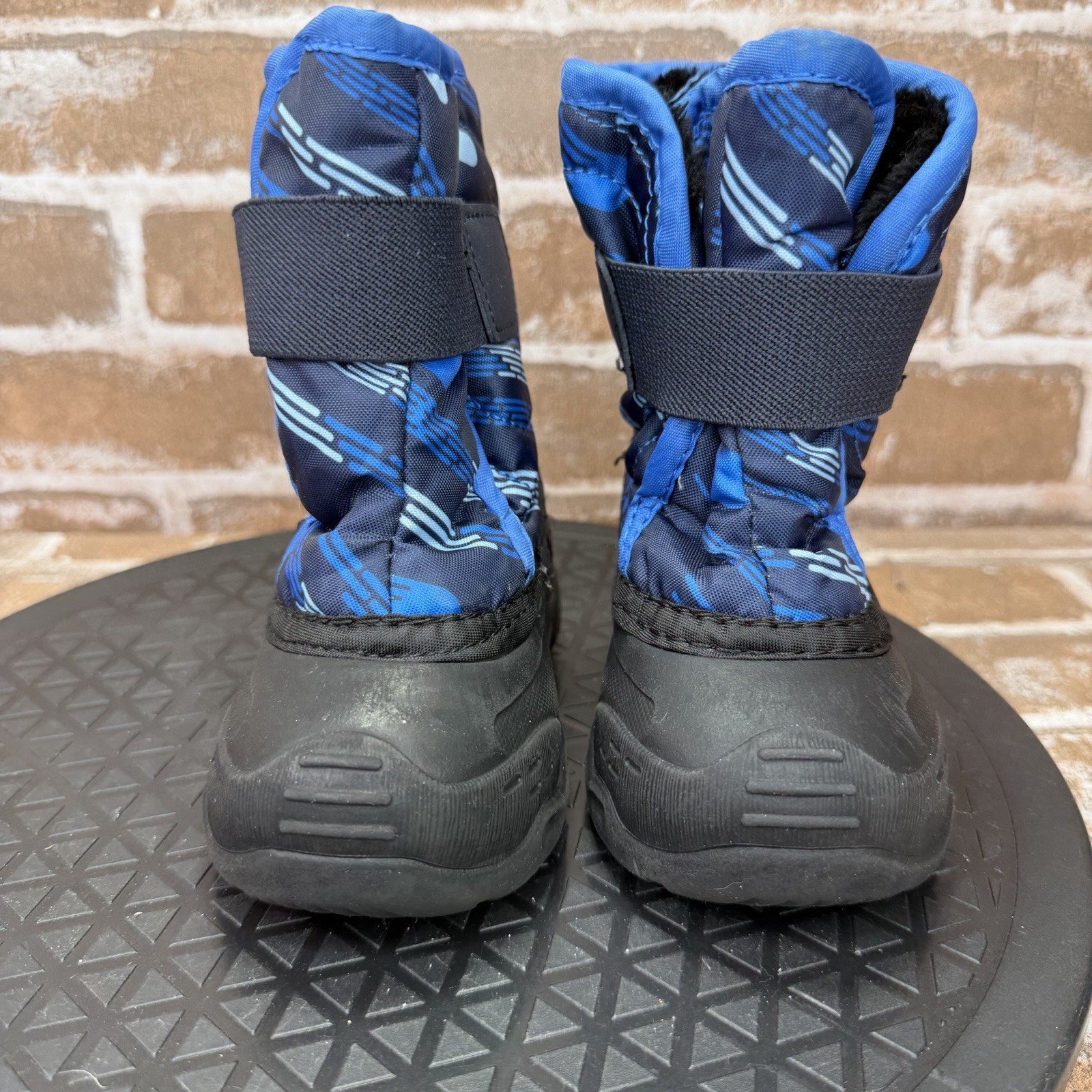 Kamik Snowybug 2 Winter Fleece Lined Snow Boots Blue Navy Toddler Boys Size 5