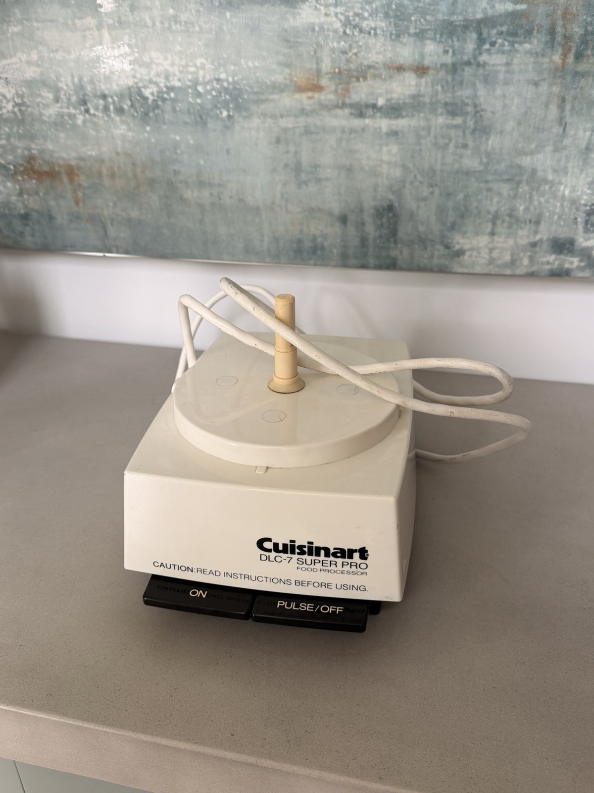 Cuisinart DLC-7 Super Pro Food Processor Motor Tested Works VINTAGE 1984 EUC
