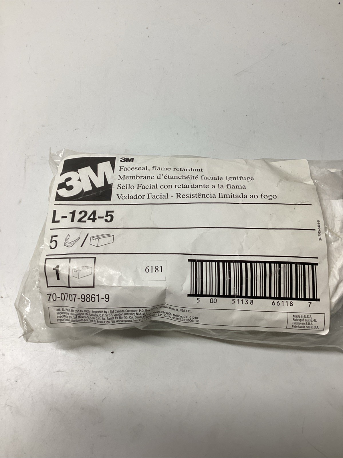 3M L-121 Face Seals Pack Of 4(Not Original Package) V-204