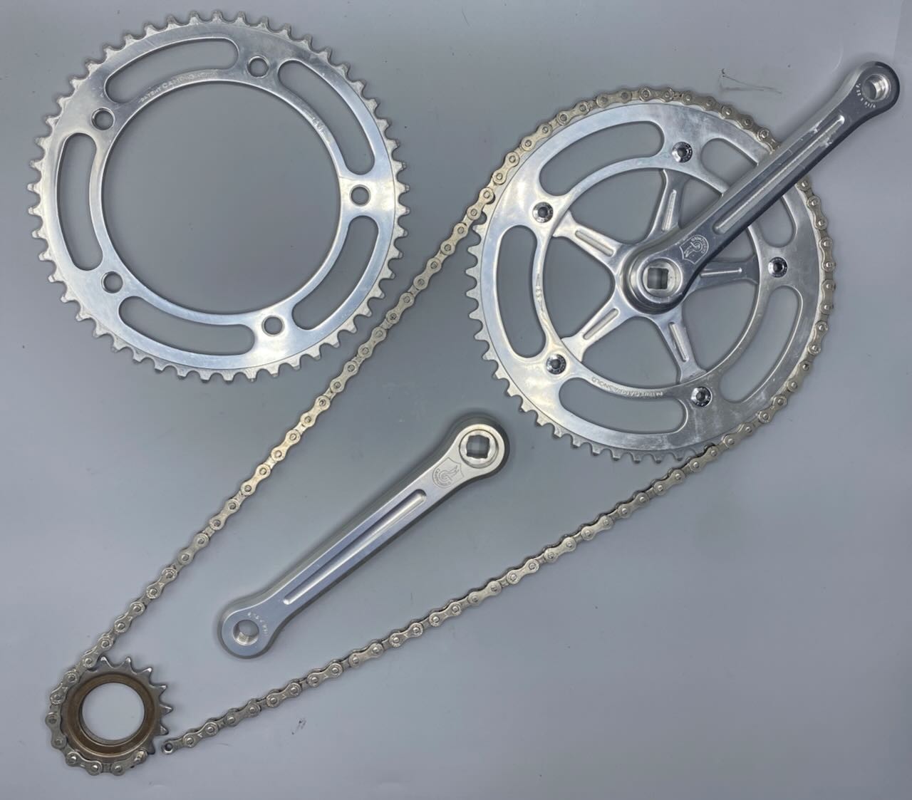 Campagnolo Pista Track Drivetrain NOS & Used 165 mm 1/8" wide