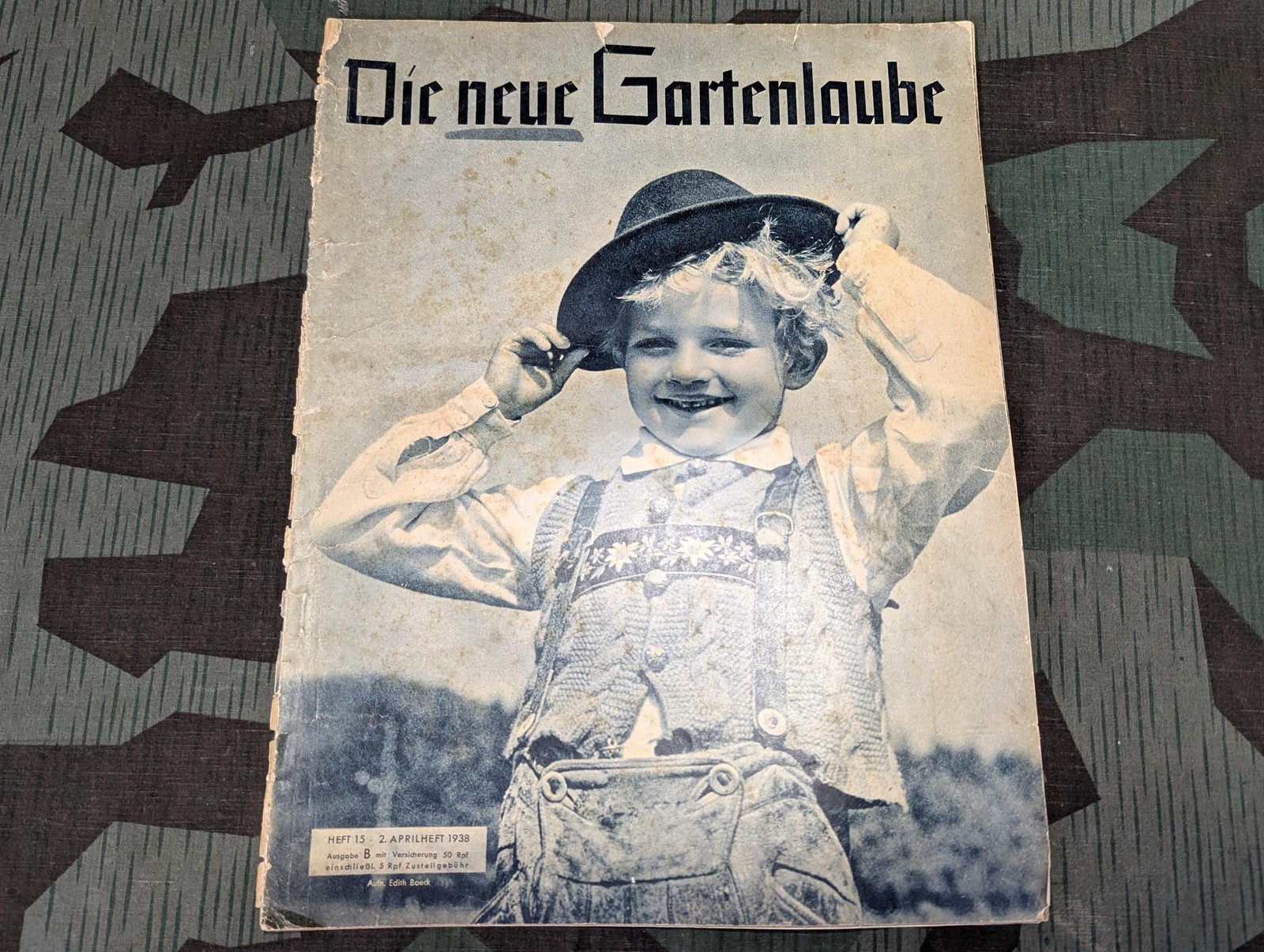 Pre WWII German Die Neue Gartenlaube Magazine 2 April 1938 Heft 15 1930s Fashion