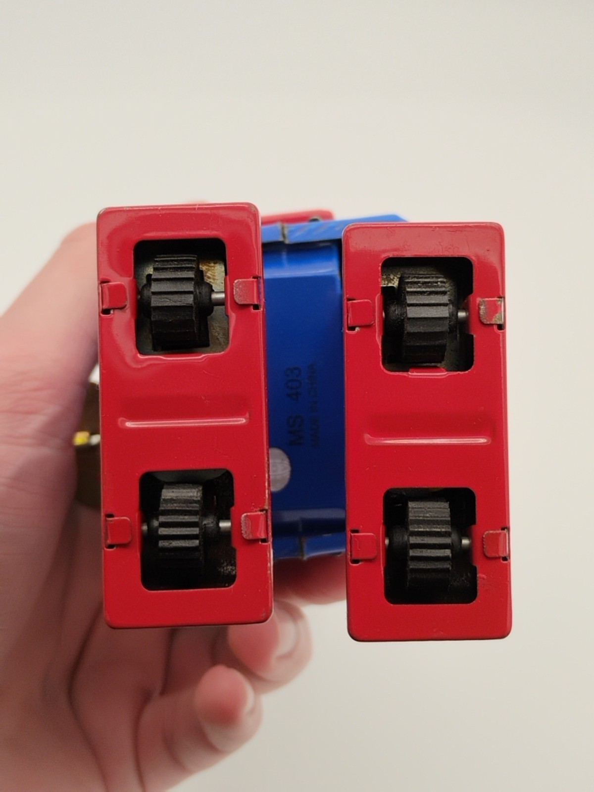 Unbranded No. MS403 Wind-Up 7" Walking Blue Space Robot, Working Partially