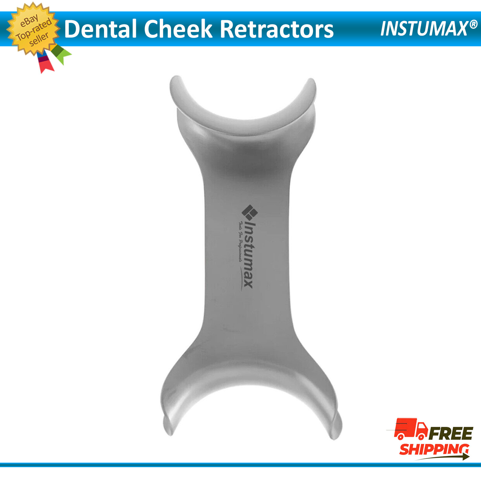 Dental Stainless Steel Mouth Opener Metal Cheek Lip Retractor Double-Head Tool