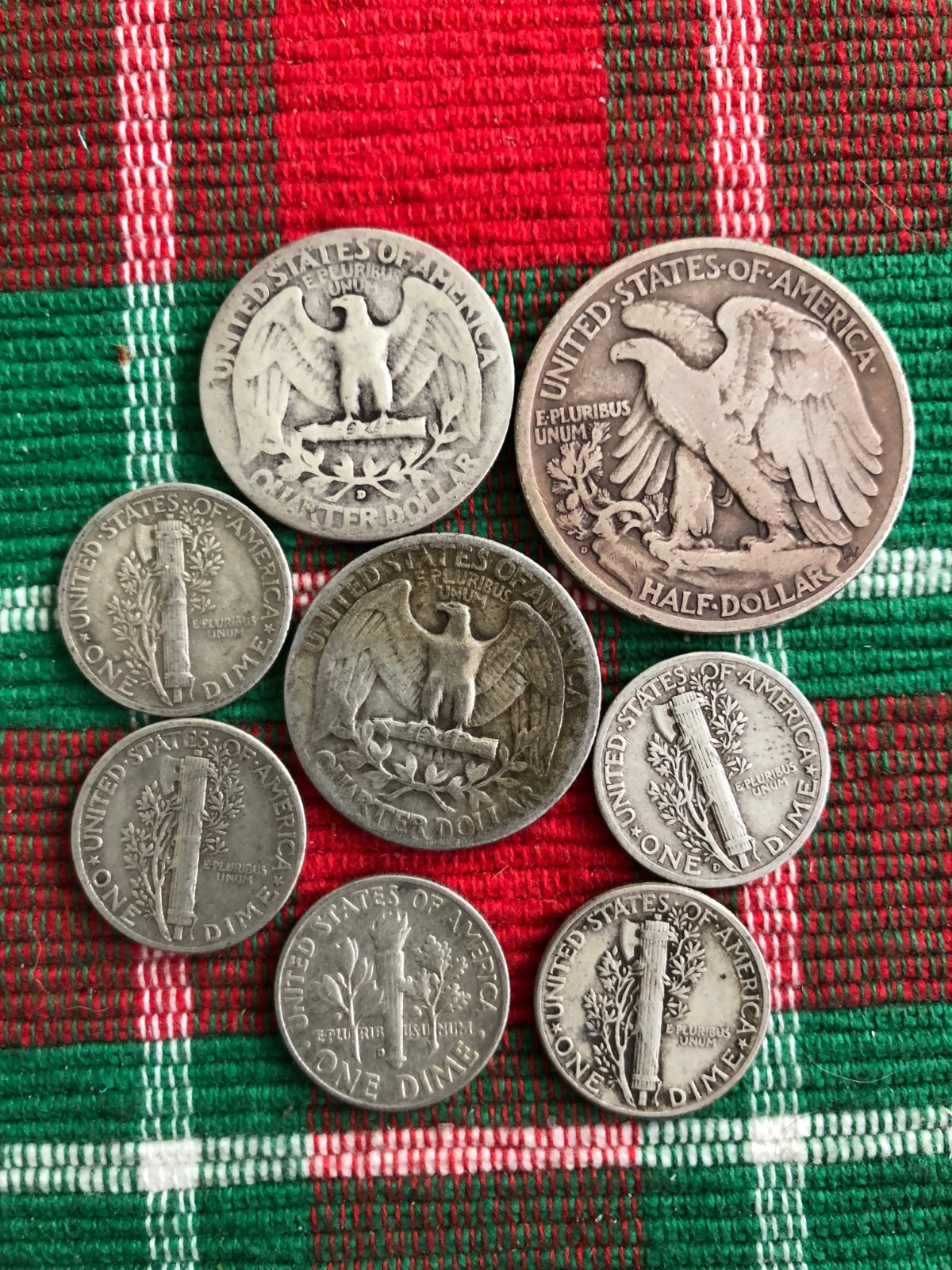 U.S. Silver Coins - Motherlode Mixed Lot #3 - $ 1.50 Face Value - Bargain LOOK!