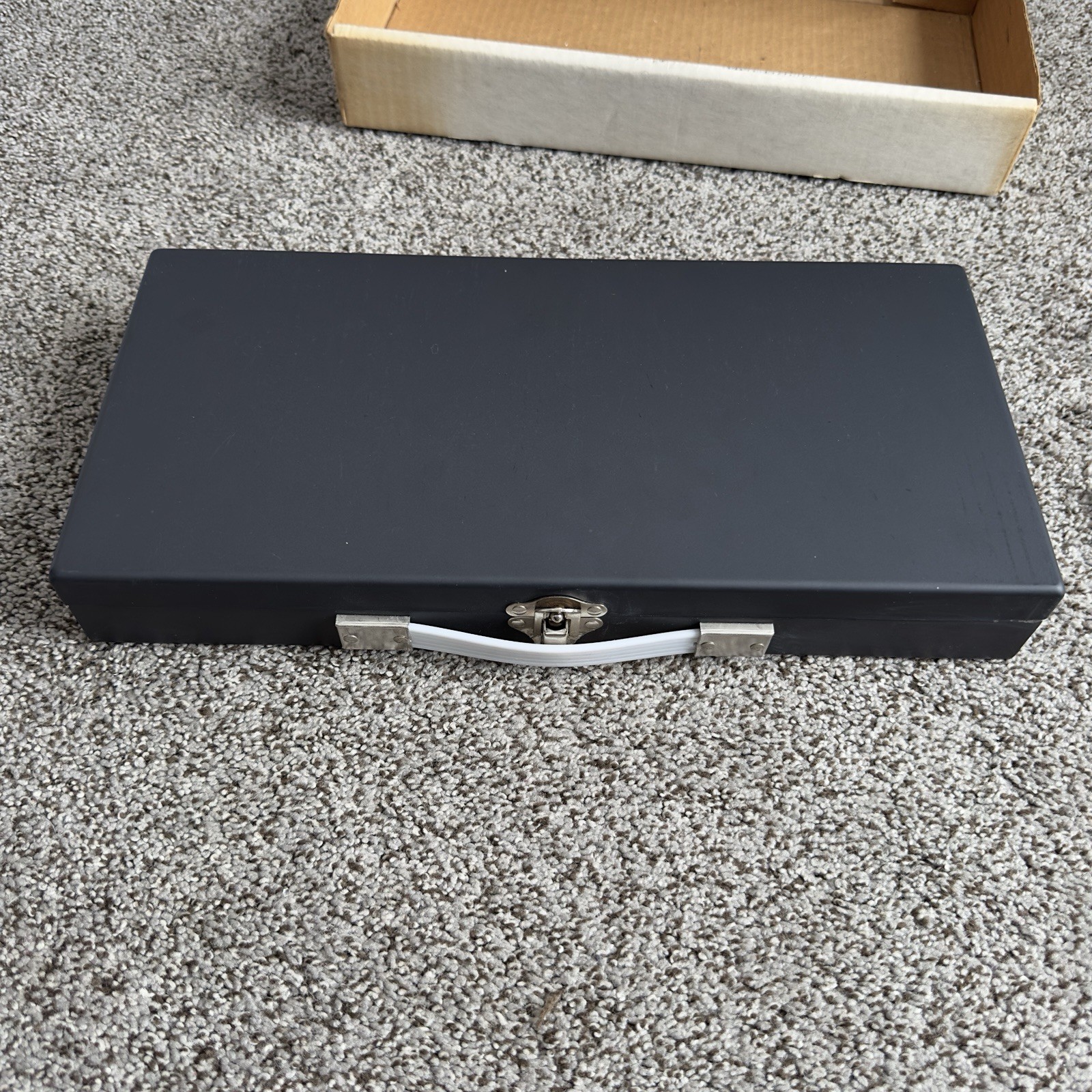 Vintage 1962 Case Of Optomology Eye Doctor Vision Word Slides EUC