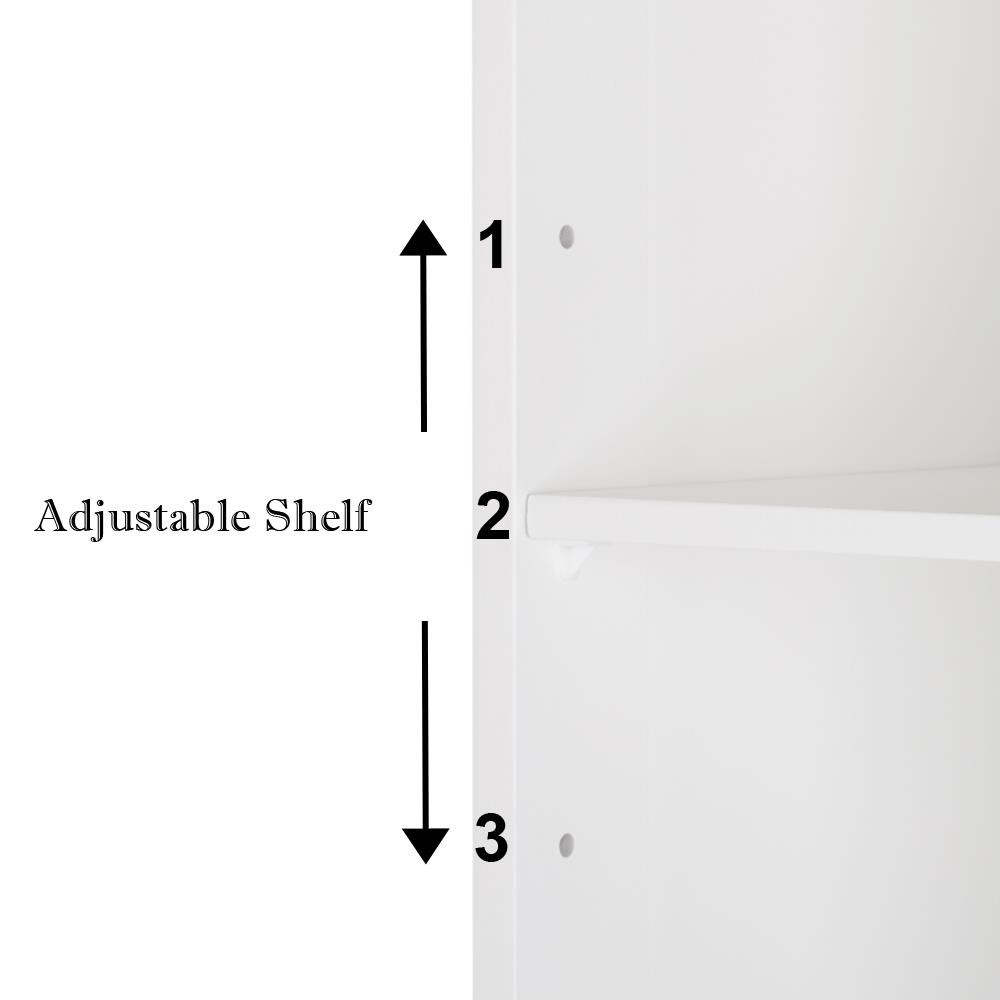 Bathroom Wall Mount Medicine Cabinet Storage Cabinet with 2 Mirror Door 3 Shelf