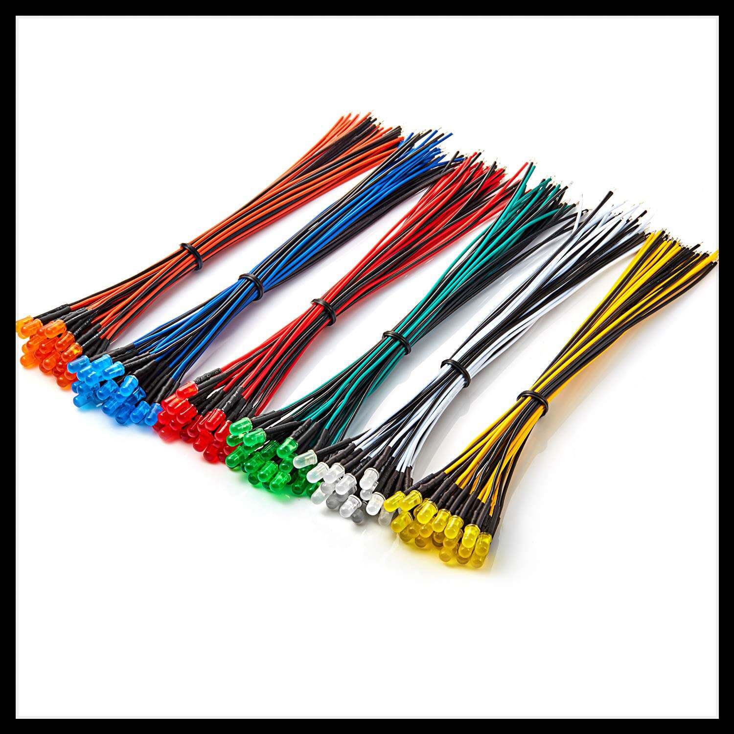 Pre-Wired LEDs ~ 3-12 Volt DC ~ Diffused ~ Wide Angle