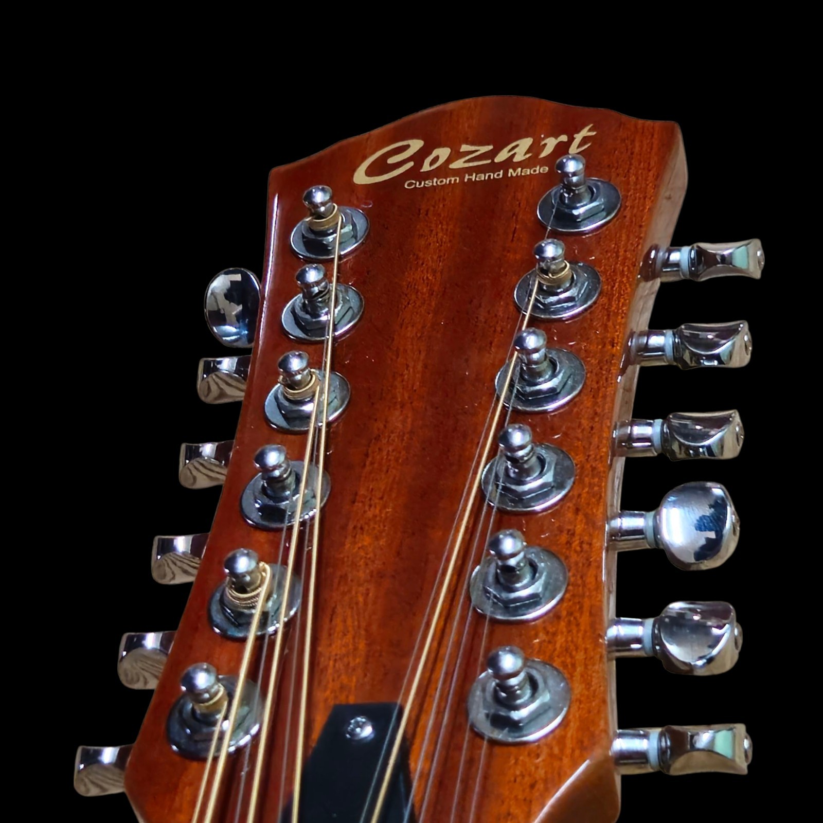 New 12 String Acoustic/Electric Guitar with Flamed Top-Great Playing Guitar