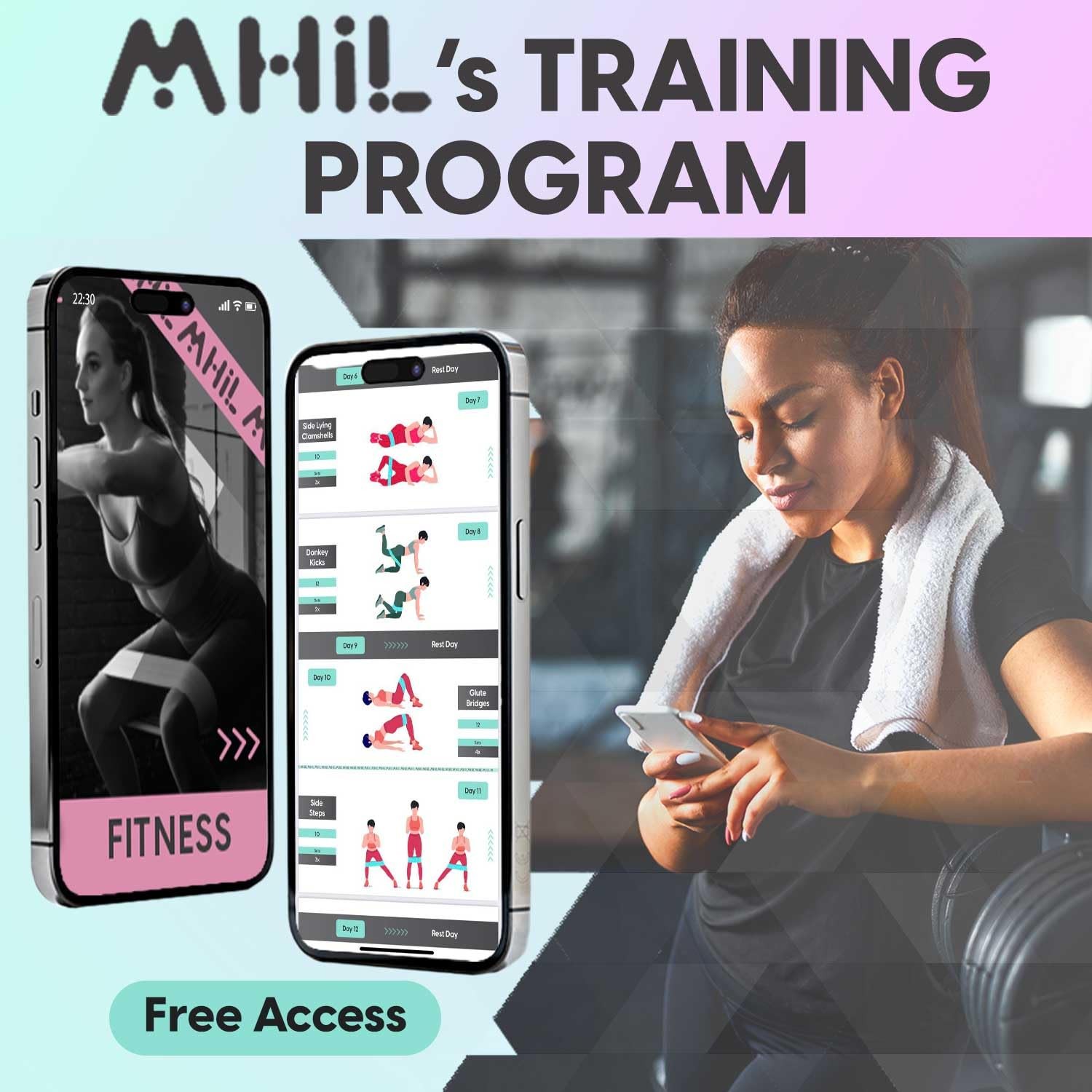 Fabric Resistance Bands for Working Out – 4 Durable Exercise Bands for Women ...