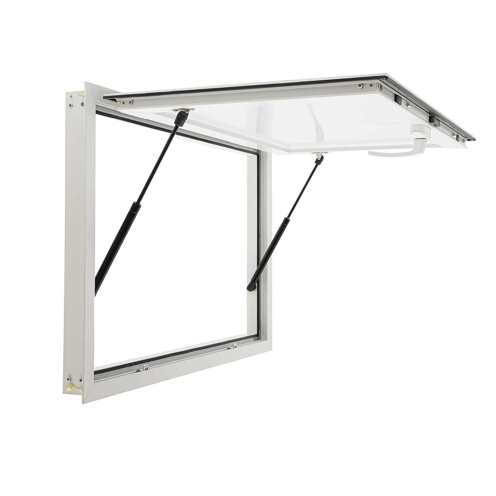 36"L x 24"W Concession Stand Serving Window Food Truck Service Window+Drag Hook