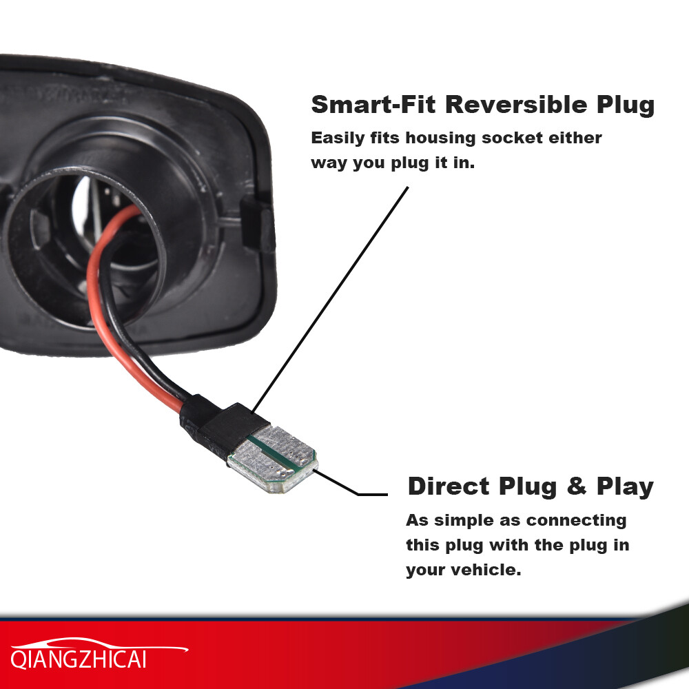 Fit For 1997-2011 Dodge Dakota Pickup Full LED White License Plate Light Lamp 2X