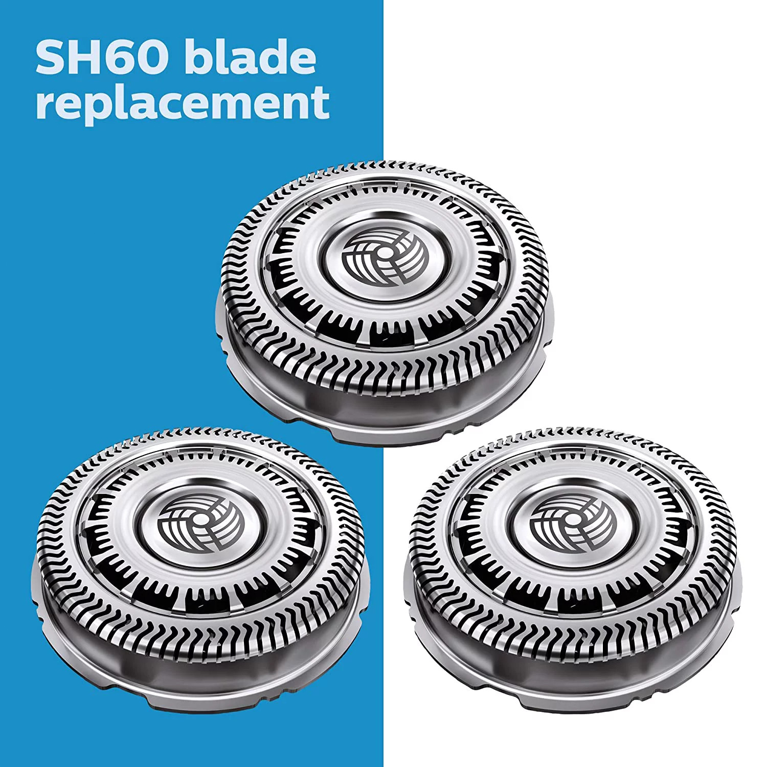 Philips Norelco SH60/72 Series S6000 Replacement Shaver Heads F/ Model S6880/81