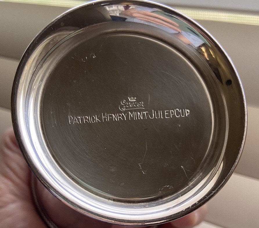 Patrick Henry Silver Plate Mint Julep Cups Beaded Band Exeter Crown Mark Lot 7