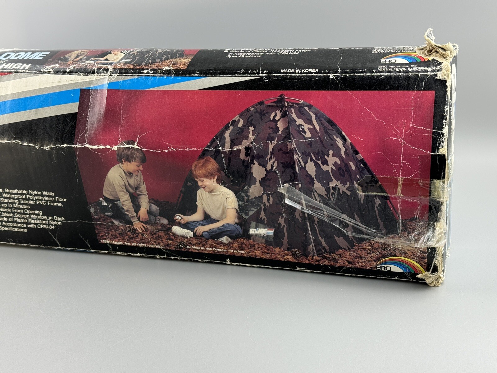 1986 ERO Hasbro G.I. Joe “Trooper Dome” Camo Play Tent - Incomplete! Read Descri