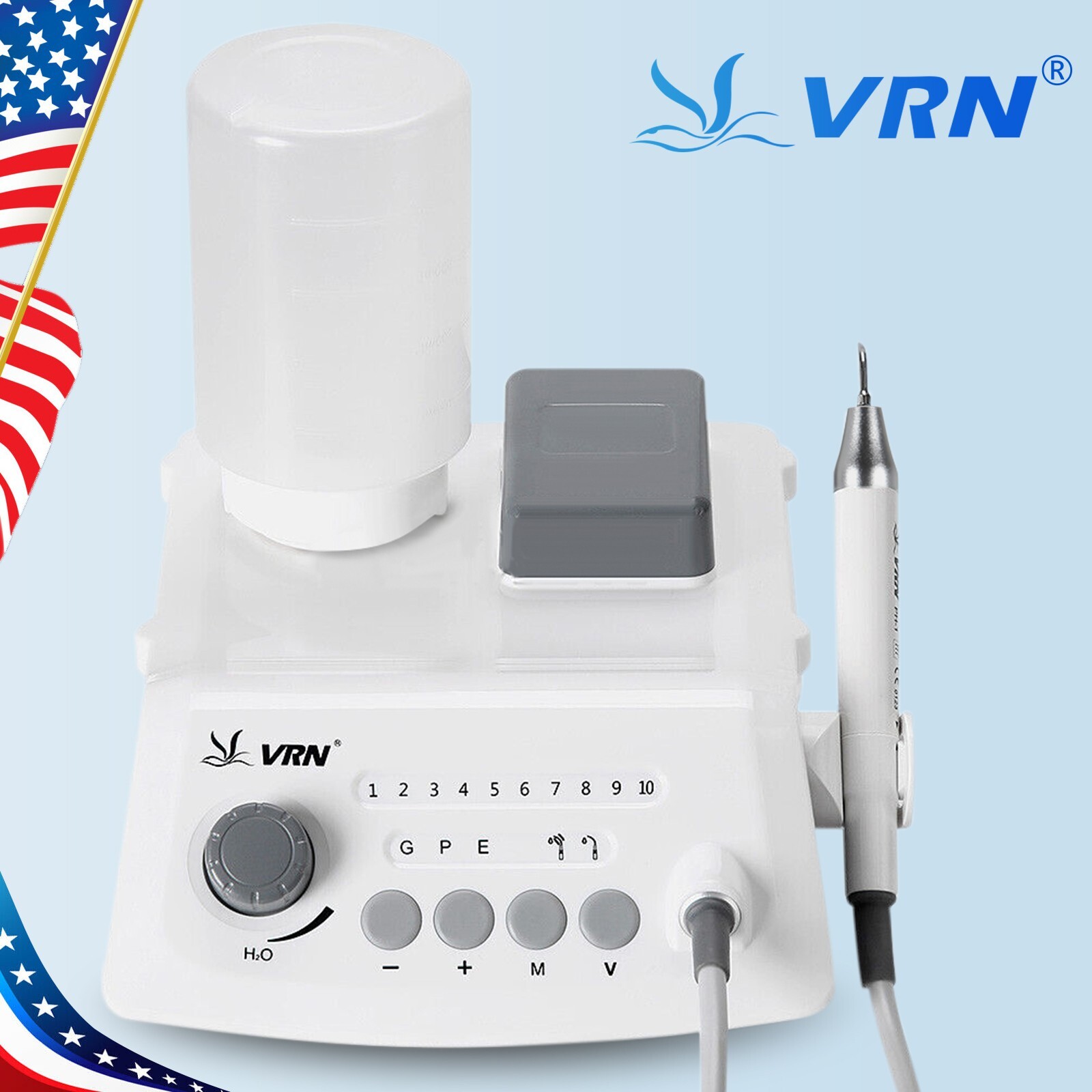 LED Dental Ultrasonic Piezo Scaler Handpiece Bottles Fit EMS Cavitron VRN-A8 US