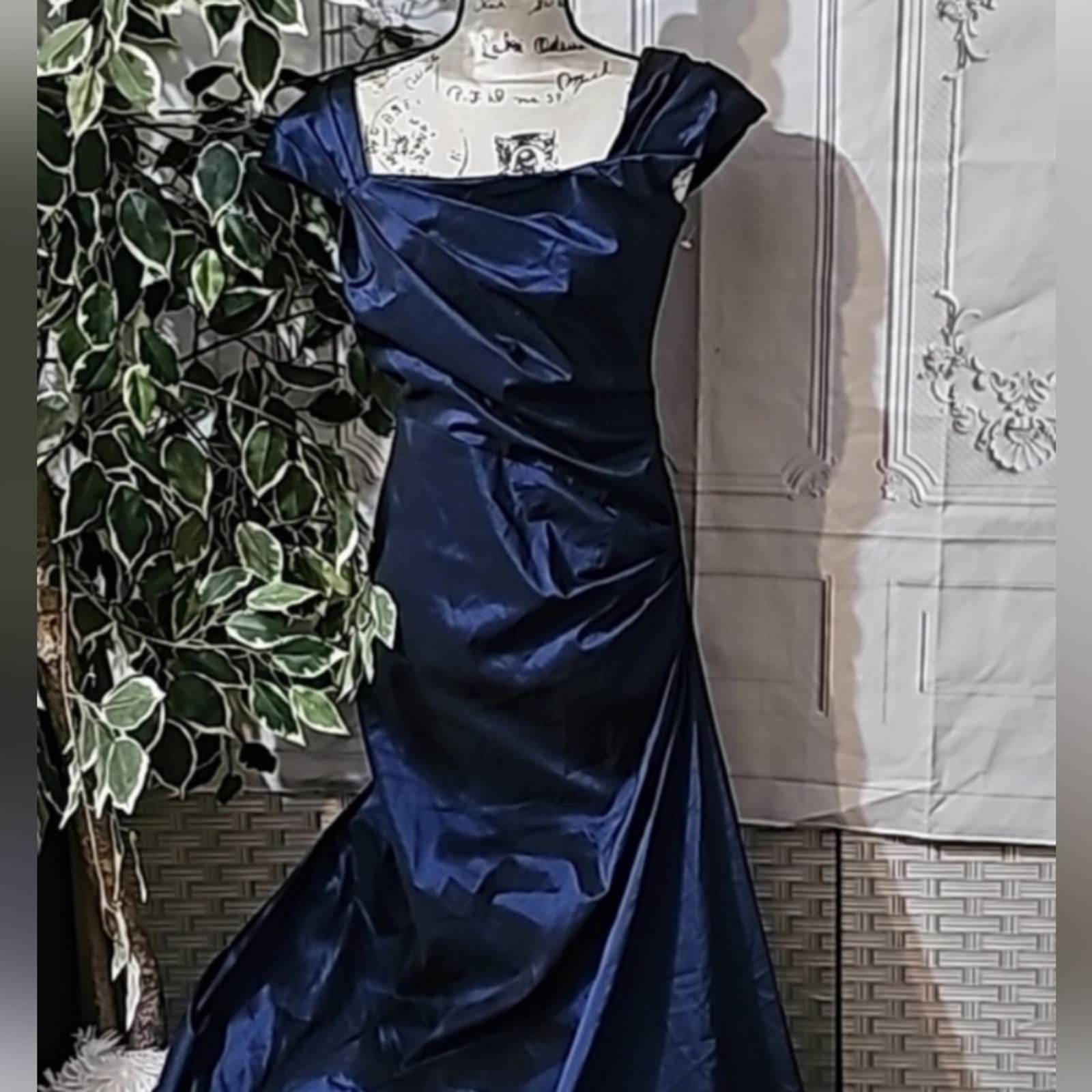 Tadashi NWOT Satin Blue Gown 4