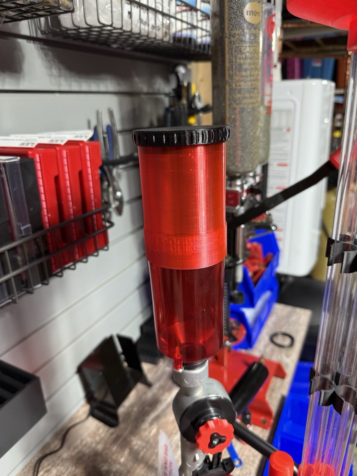 Powder Extension W Threaded Lid for Lee Auto Drum & Pro Auto Disk Powder Measure