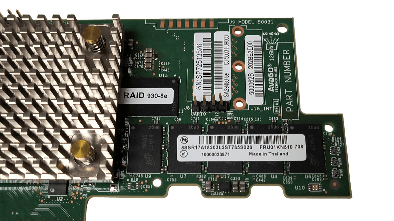 Lenovo ThinkSystem 930-8e 8 Port 12GB Raid Controller w/ 4GB Cache FRU01KN510