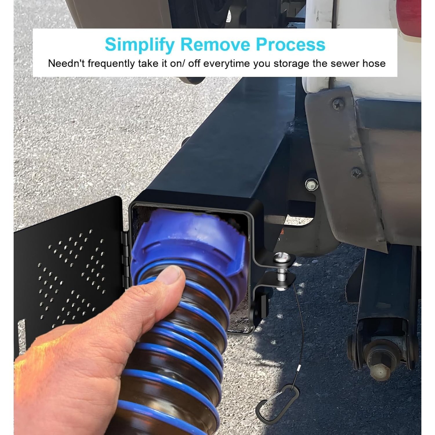 2PCS Aluminum RV Bumper End Cap for 4x4 Inch Square Camper Bumpers Plug