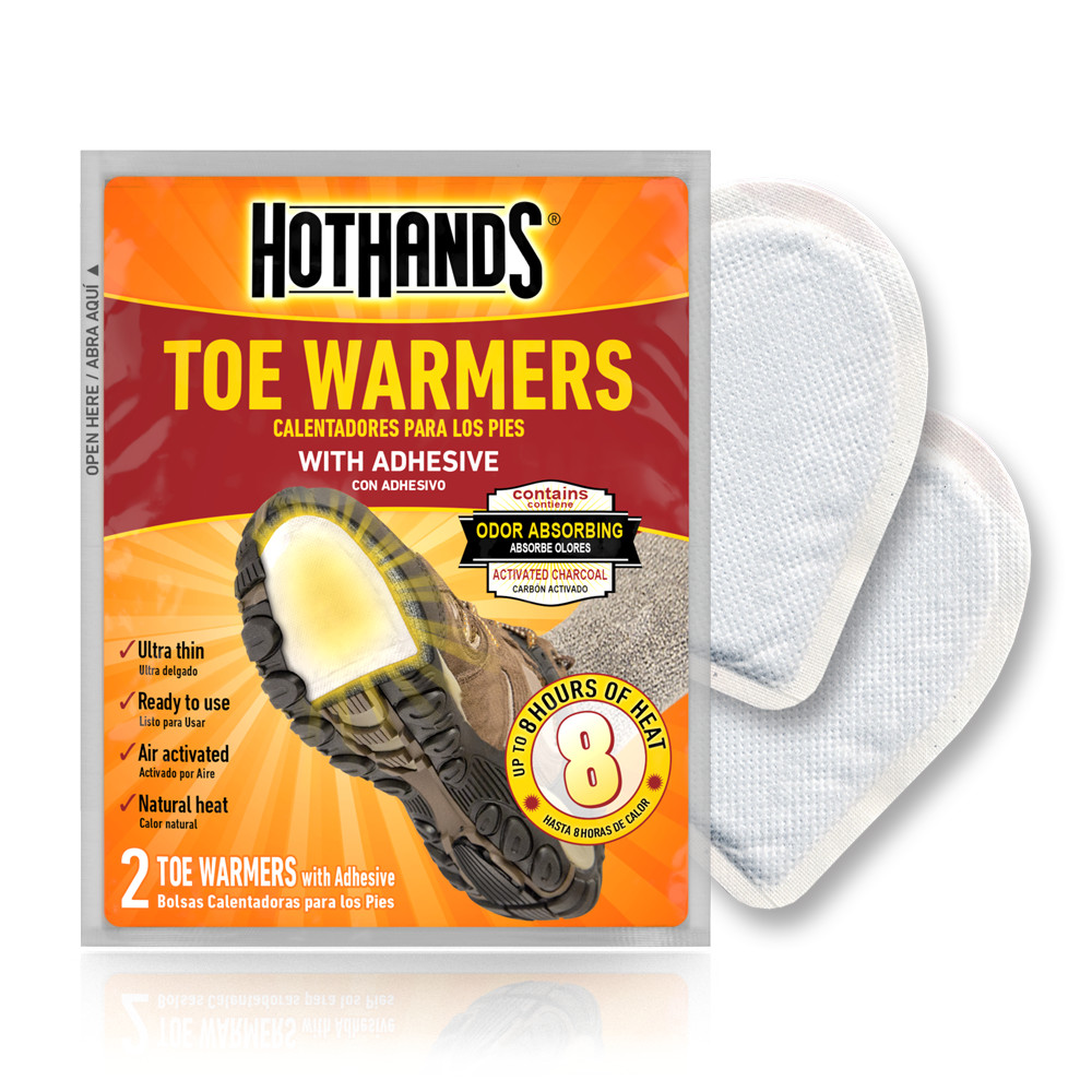 HOTHANDS TOE WARMERS WITH ADHESIVE ODOR ABSORBING READY TO USE HOT HANDS HEAT