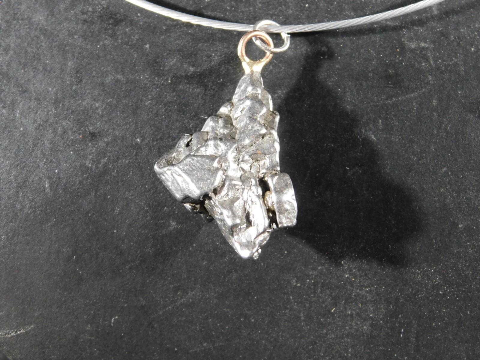 CAMPO Del Cielo METEORITE Pendant or Necklace...a Falling Star! Argentina 3.55