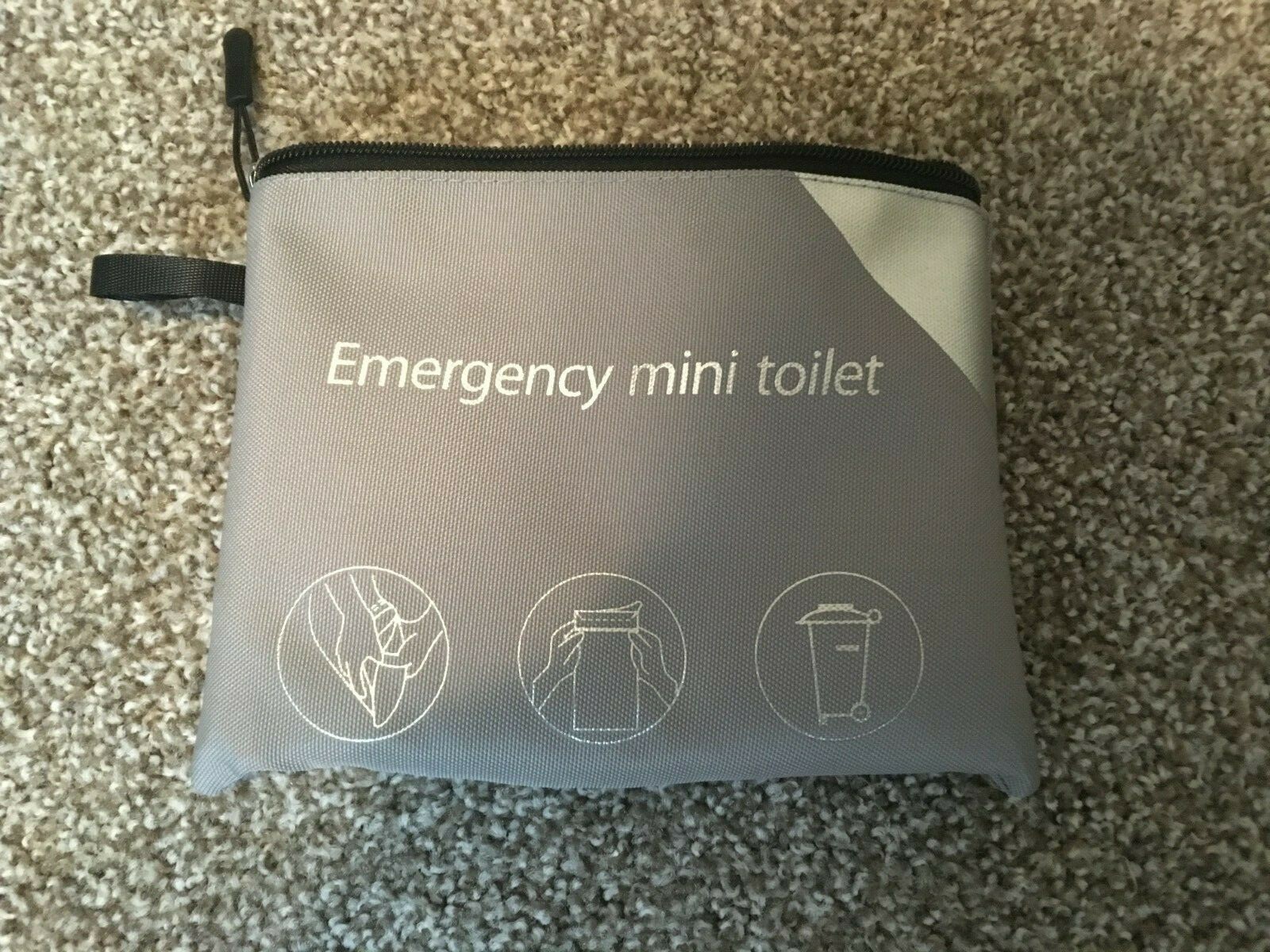 Emergency Mini Toilet Disposable 10x Urine Bags 700cc with Travel Bag NEW