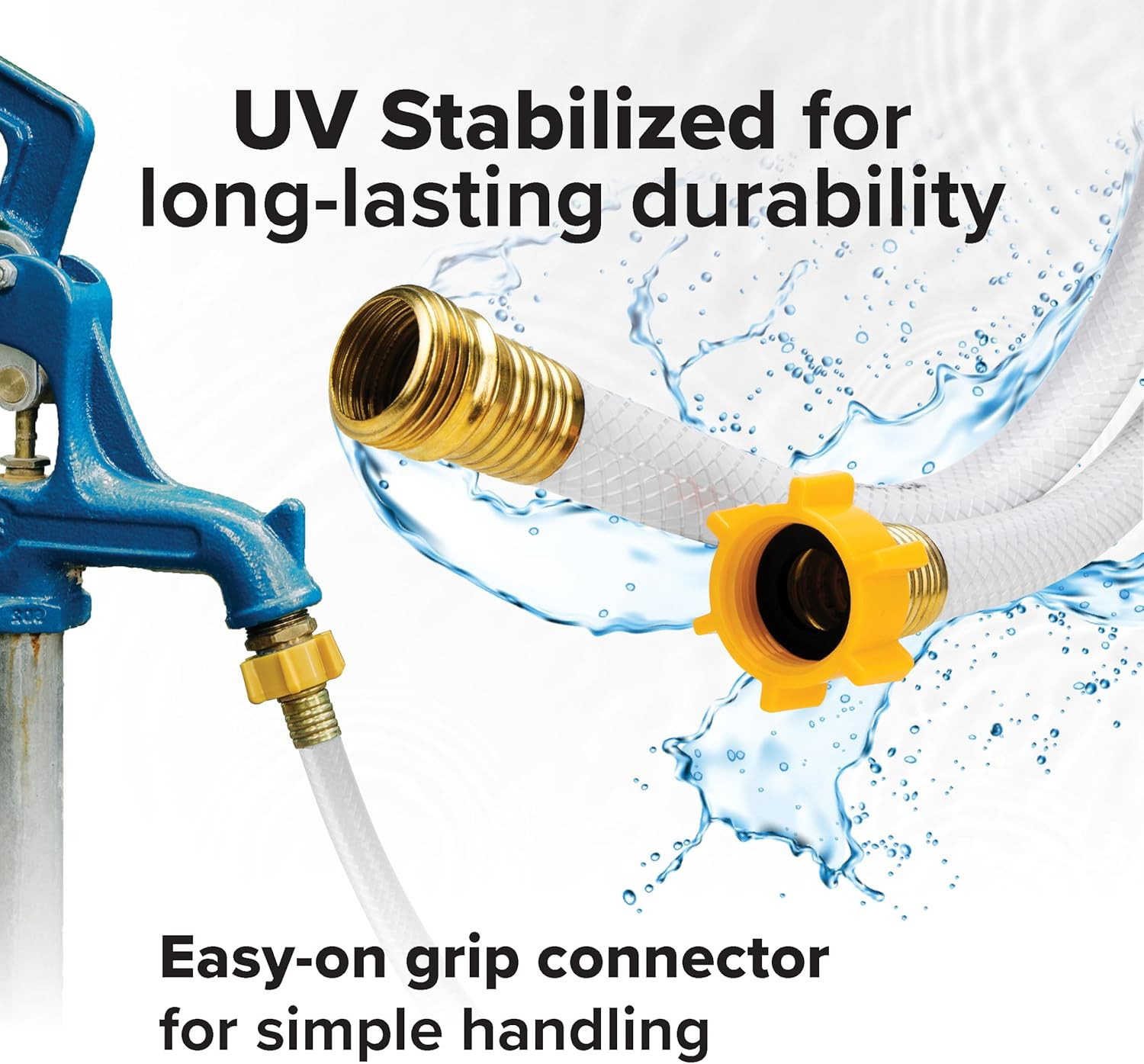 Tastepure 25-Ft Water Hose - RV Drinking Water Hose Contains No Lead, No BPA & N