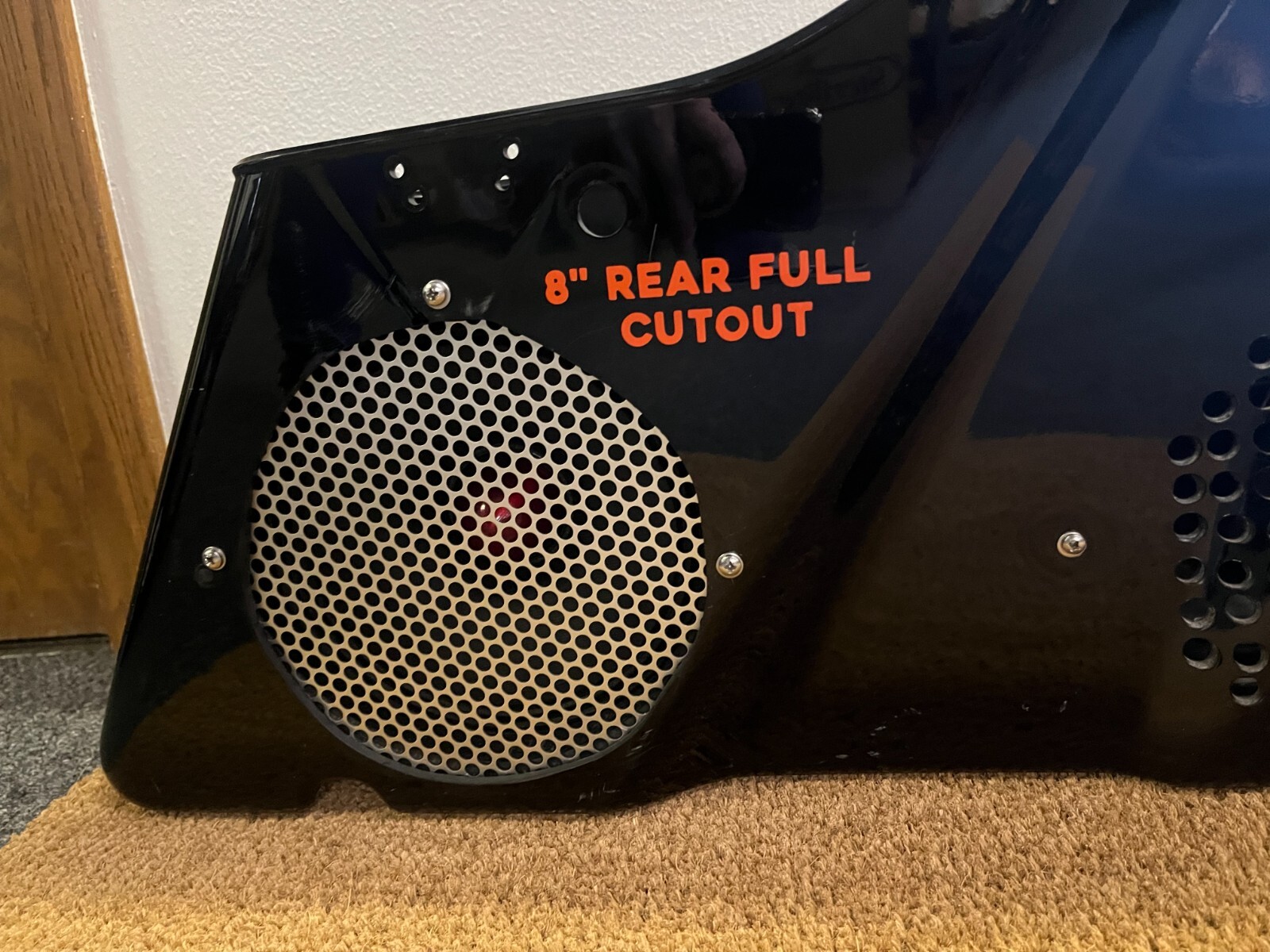 8" Quad Harley Saddlebag Speaker Mounting Ring Adapters w/GRILLS 2014-2023