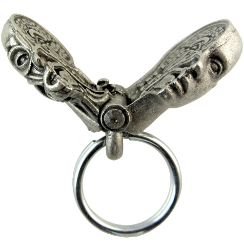 Anatomical Human Head Keychain - Medical Anatomy, Biology, Neurology