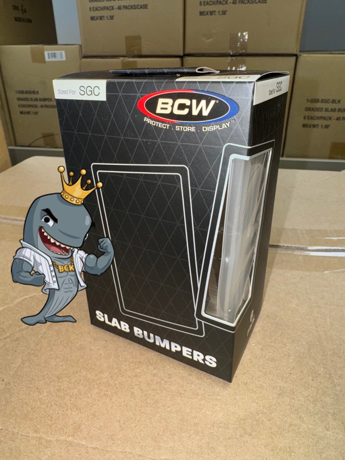 BCW Graded Slab Bumper - SGC - Black 6ct Box FREE SHIP