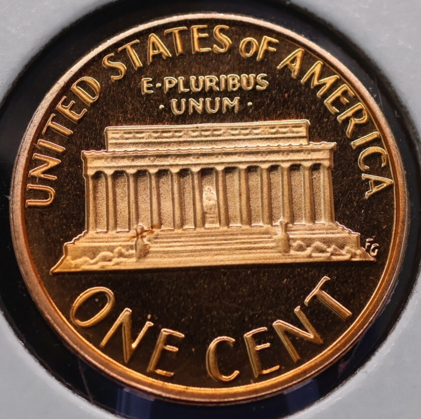 1981-S Cameo Proof Uncirculated Lincoln Memorial cent. Type 1.