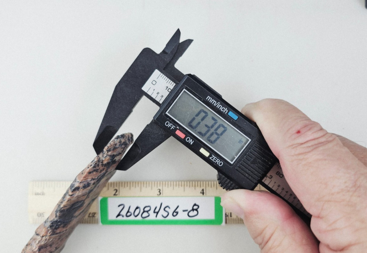 6.5" Spearhead - Lance Head - Drill Point - Knife - Hand Knapped Agate