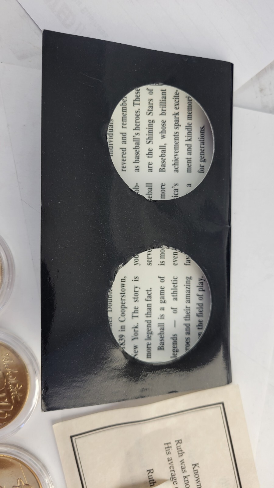 12pc.Shining Stars of Baseball Plated 24KT Gold: CyYoung, Bebe Ruth, Willie Mays