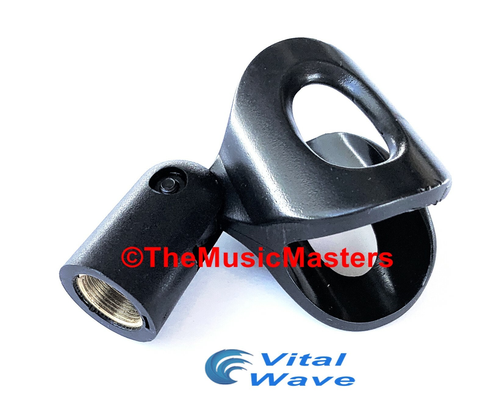 (2) X-Large Wireless MICROPHONE CLIP Karaoke Tripod Stand Mic Holder Clamp Mount